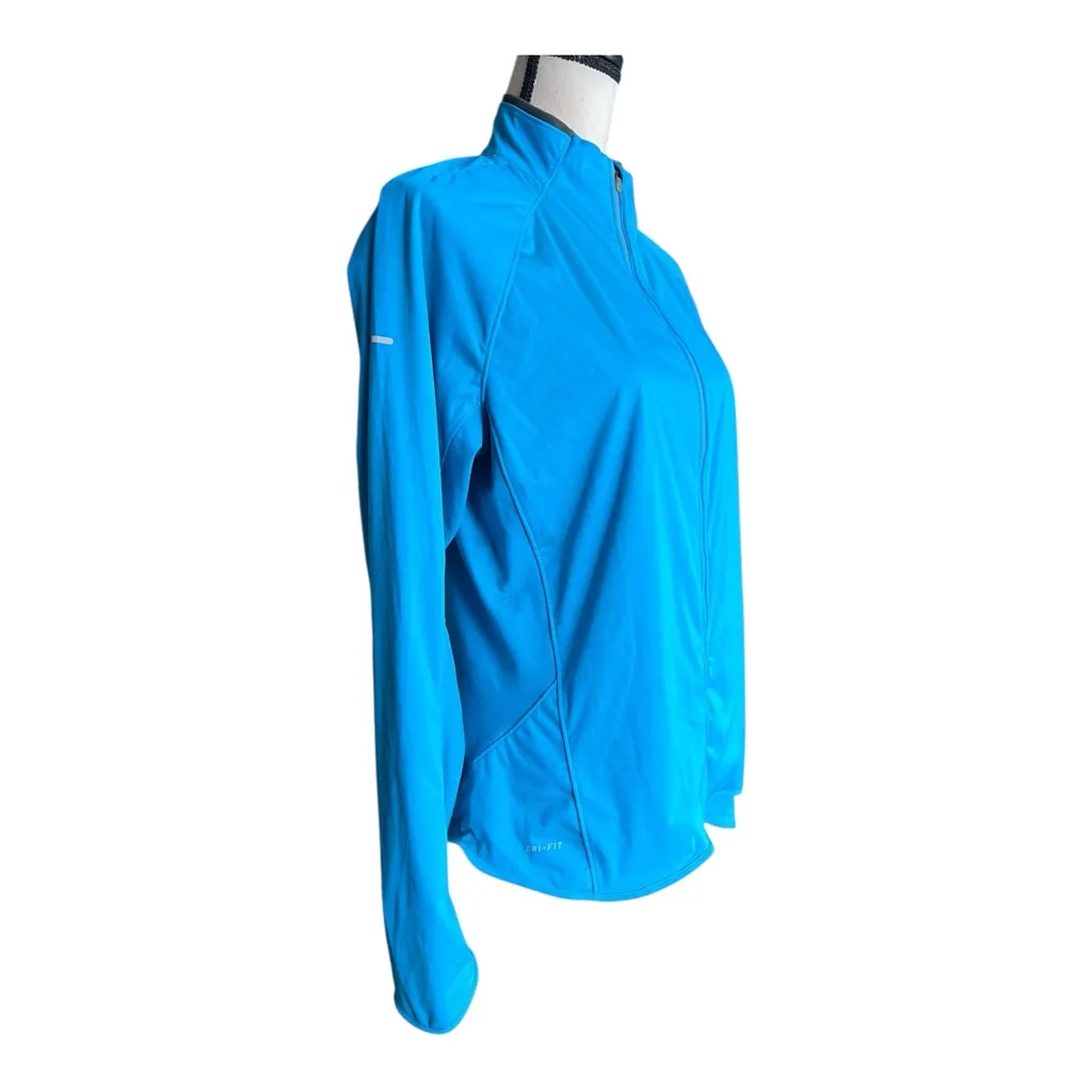 Nike Women's Dri-FIT Vibrant Blue Running Utility Jacket Size XL - Image 8