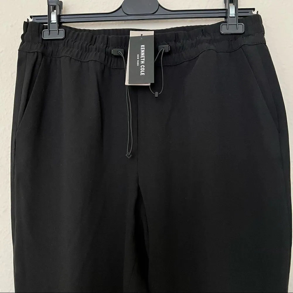 Kenneth Cole Black Ankle Zip Jogger Pants Size M - Image 4