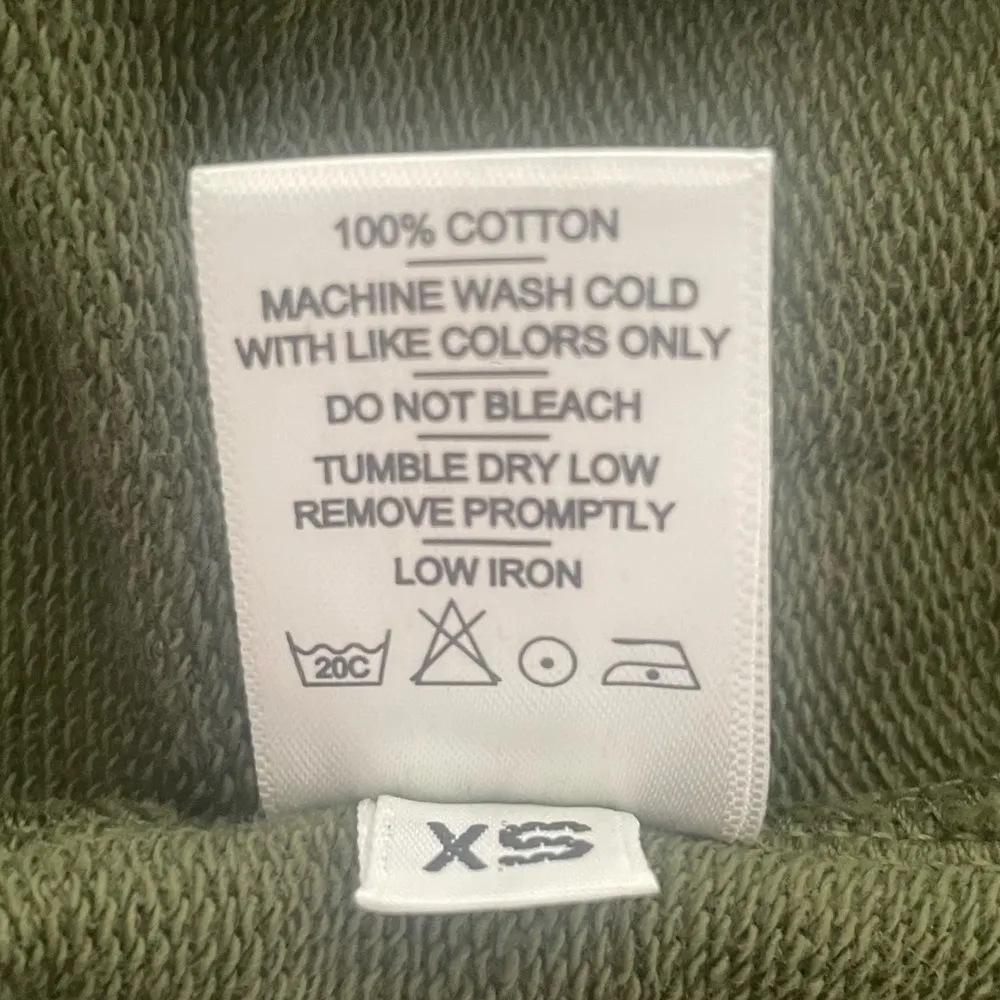 American Giant French Terry Half Zip Hoodie In Moss Green XS - Image 8