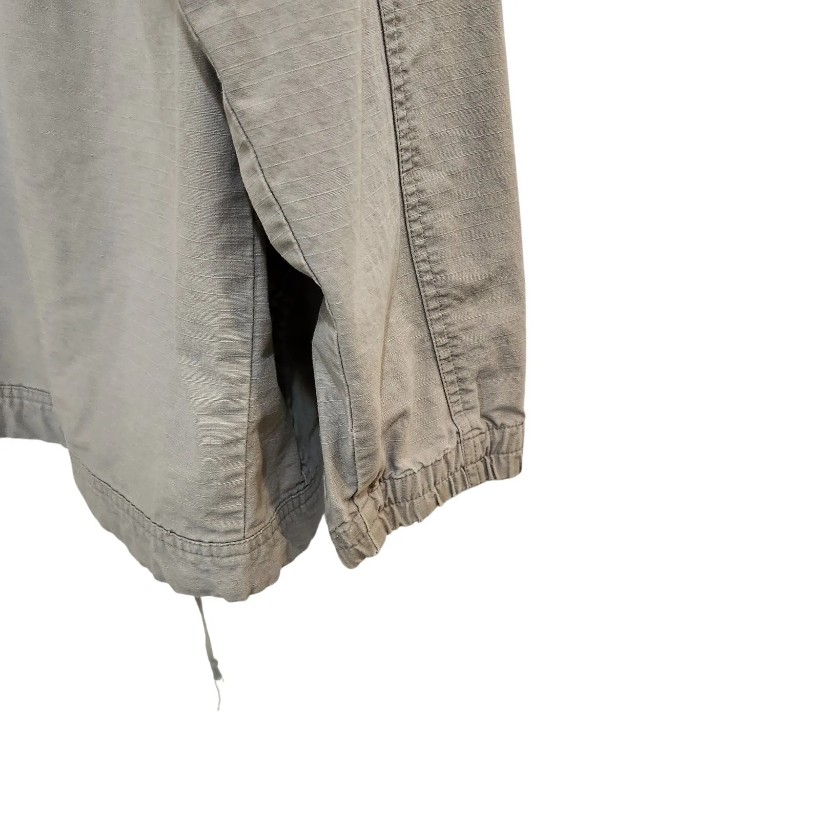 White Sierra Greige Hooded Full Zip Outdoors Casual Cotton Parka Jacket Medium - Image 5