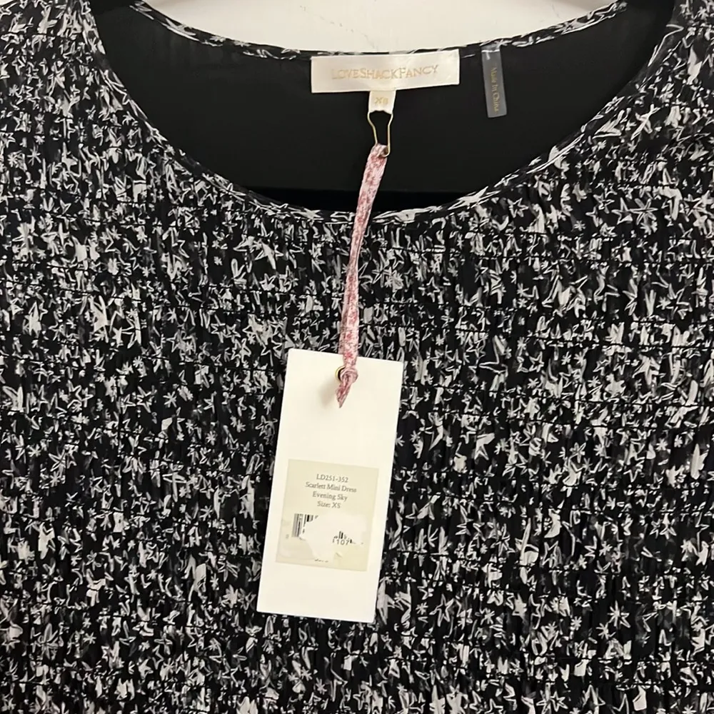 NWT Loveshackfancy Scarlett mini dress in evening sky - Image 7