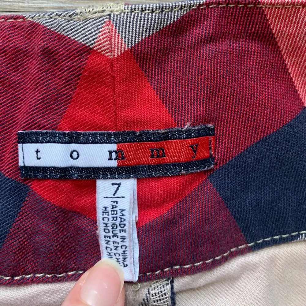 Vintage Tommy Hilfiger Wide Leg Checkered Trousers 90s / Y2k Size 7 - Image 3