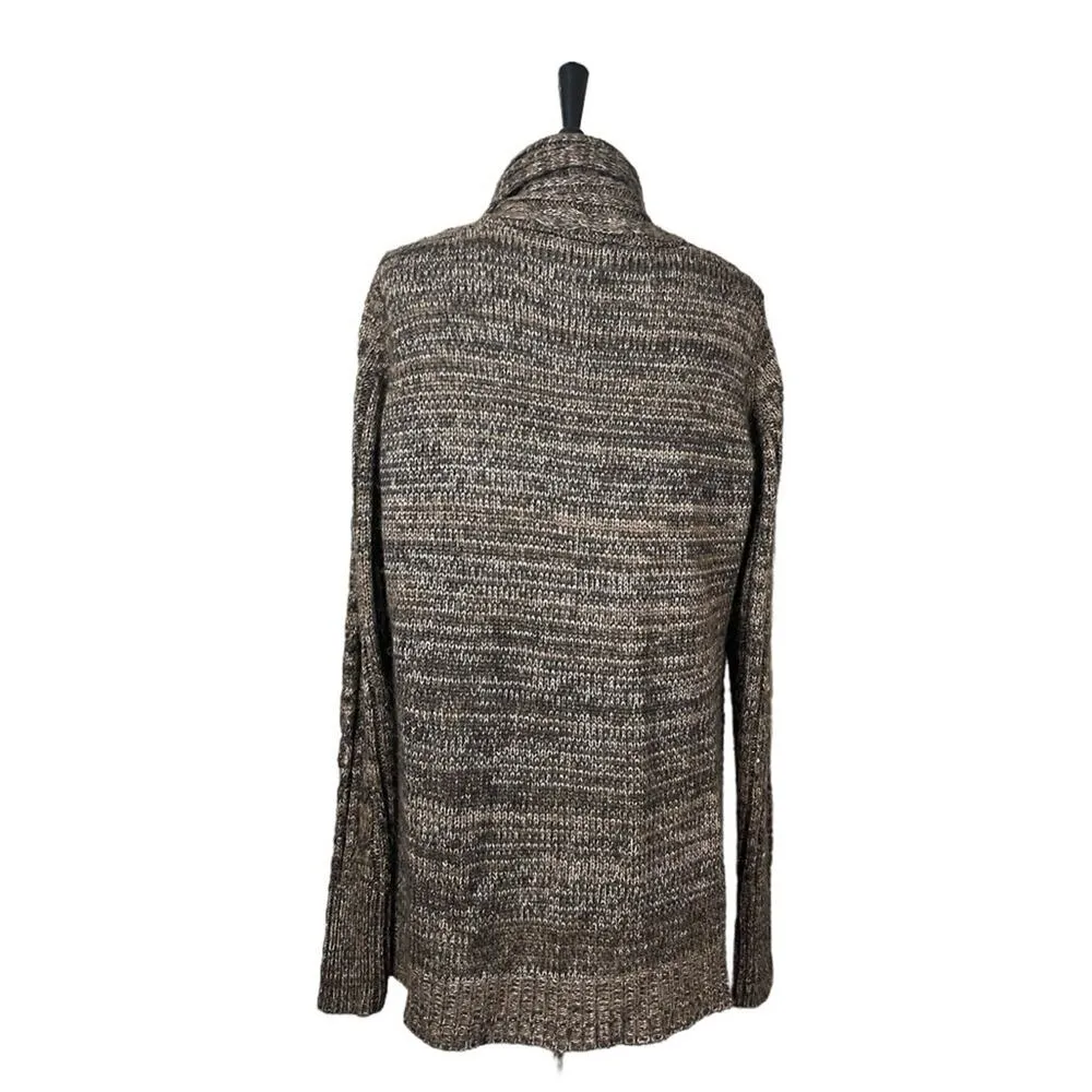 Maurices Sweater Cardigan Open Front Chunky Knit Brown Multi Women’s Size Large - Image 4