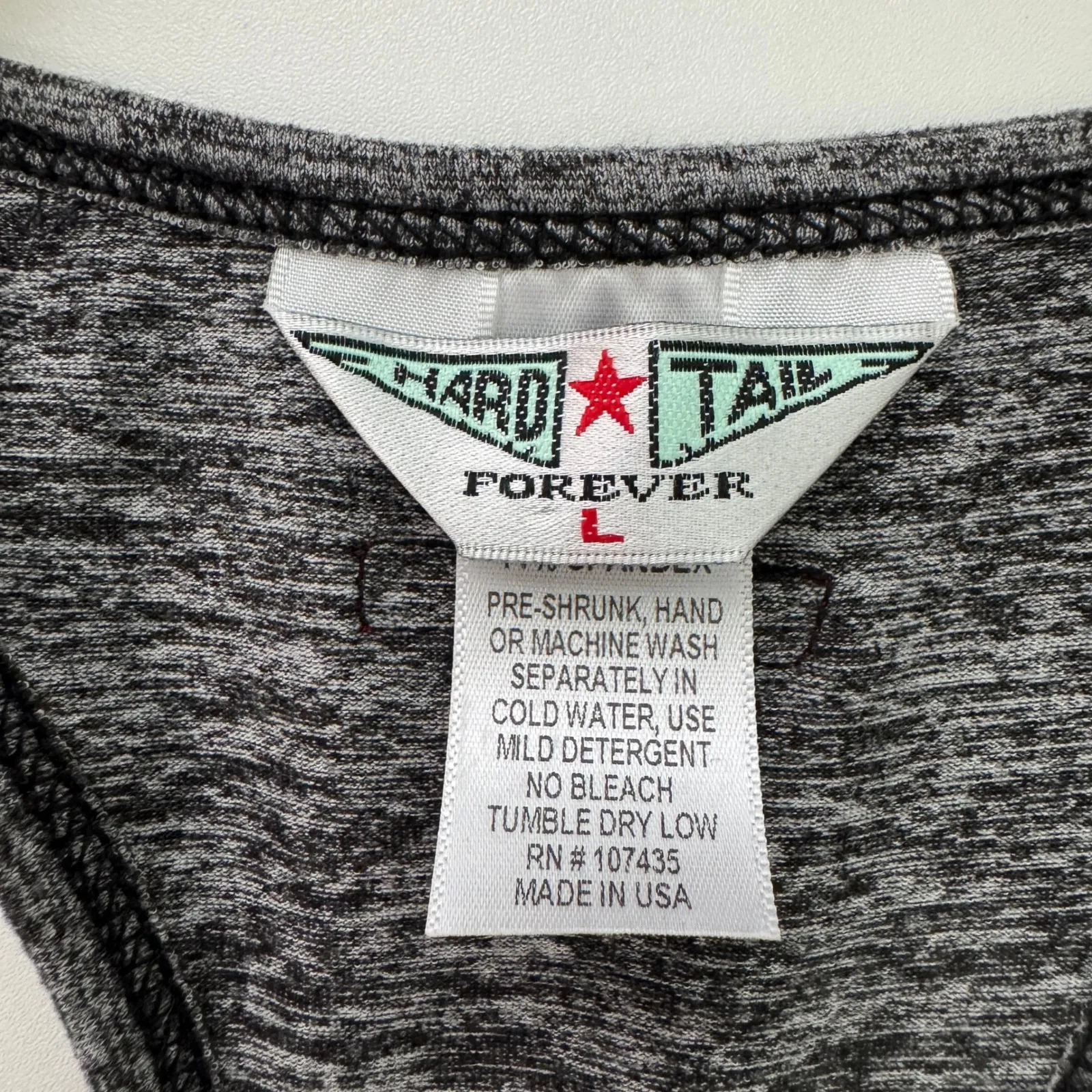 Hard Tail Racerback Maxi Tank Dress Size Large Gray Black Athleisure Minimalist - Image 8