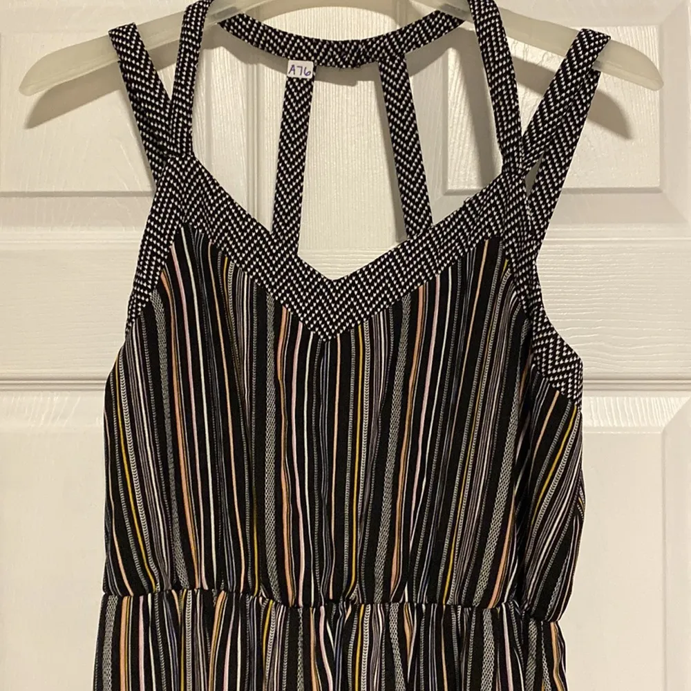 XHILARATION long striped dress open back - Image 2