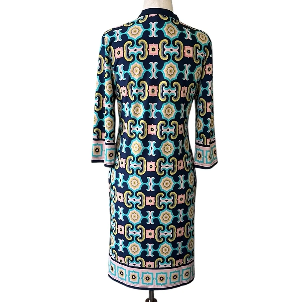 Tracy Negoshian Geo Ikat Print shift dress - Image 6