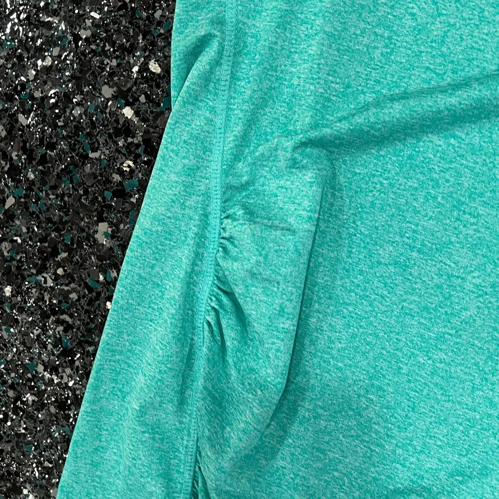 women's maternity teal medium racerback workout tank top - Image 2