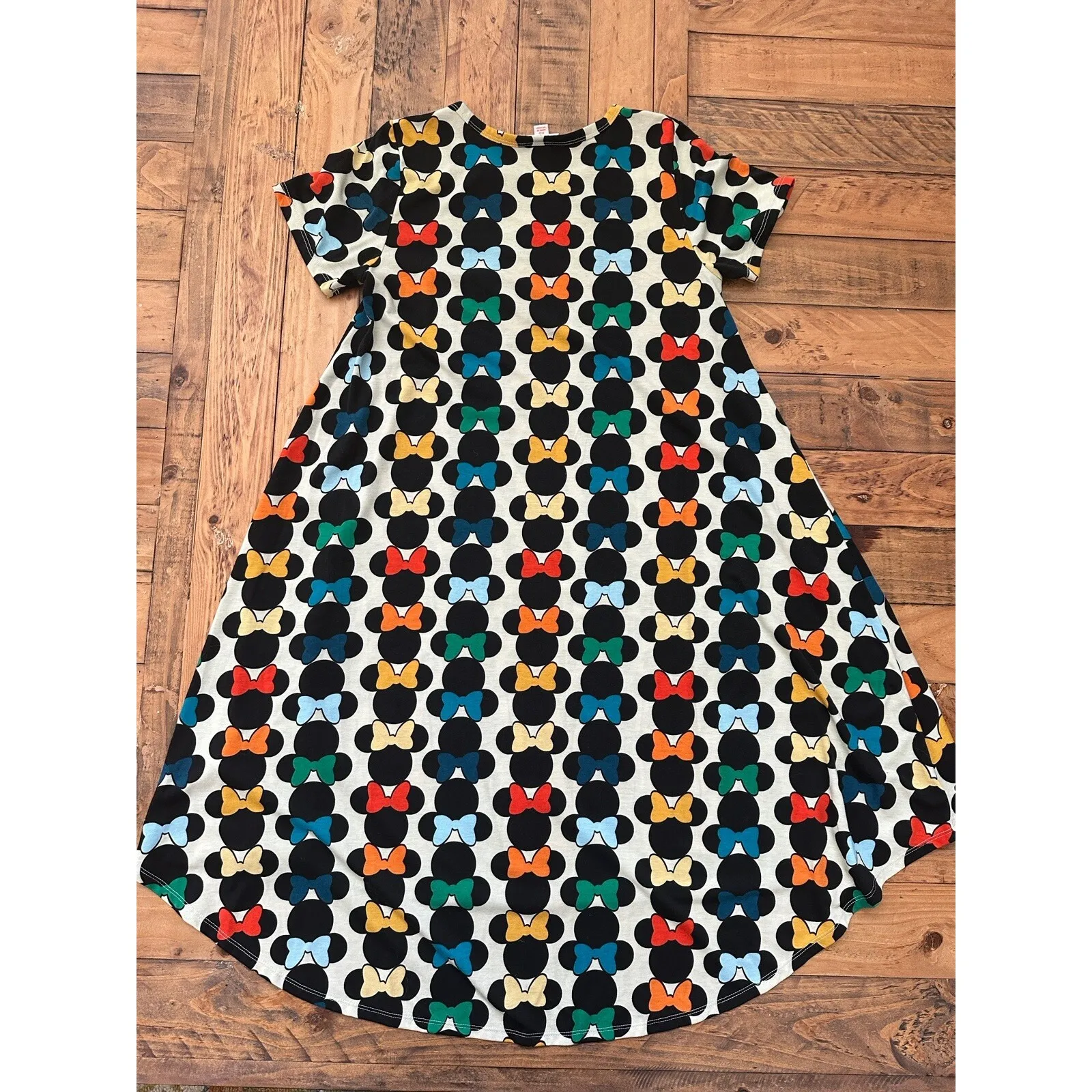 #17 Women's LuLa Roe Carly High Low Disney Minnie Mouse Dress, Sz: XS - Image 4