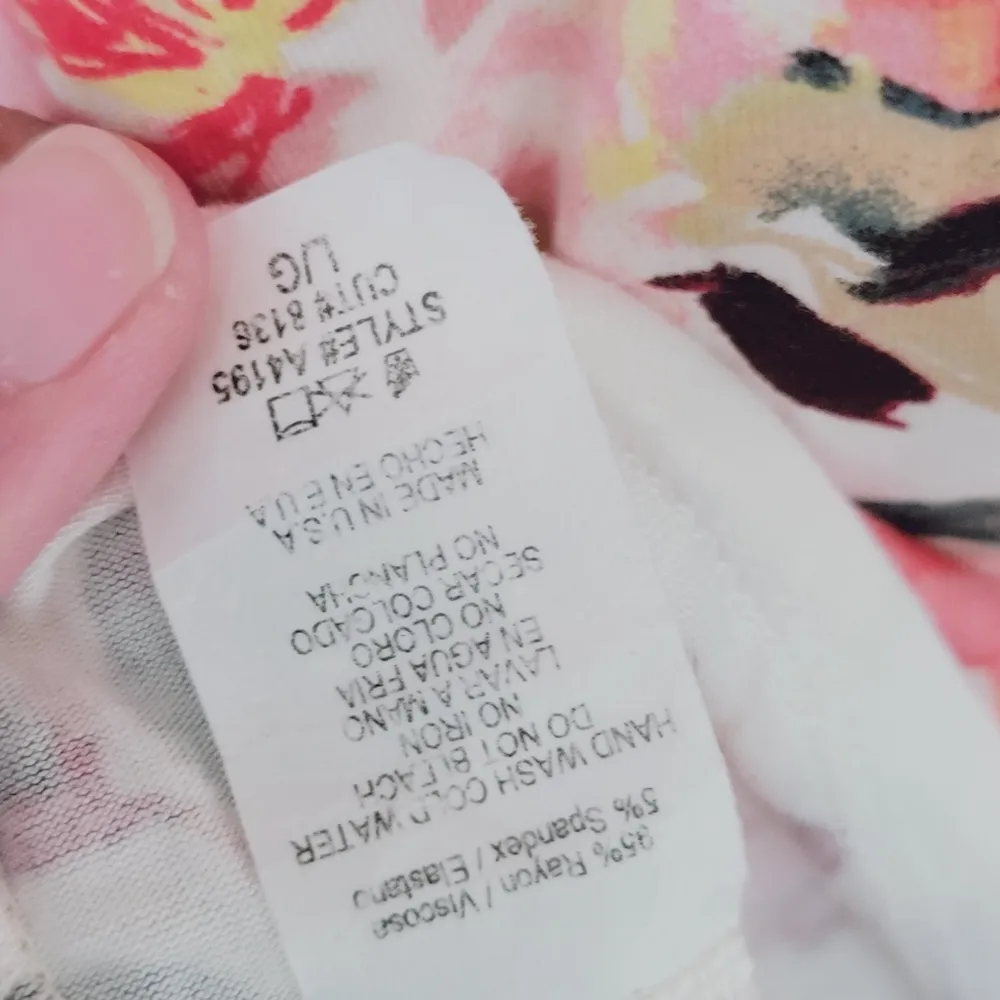 12pm by mon ami floral tee size large - Image 7