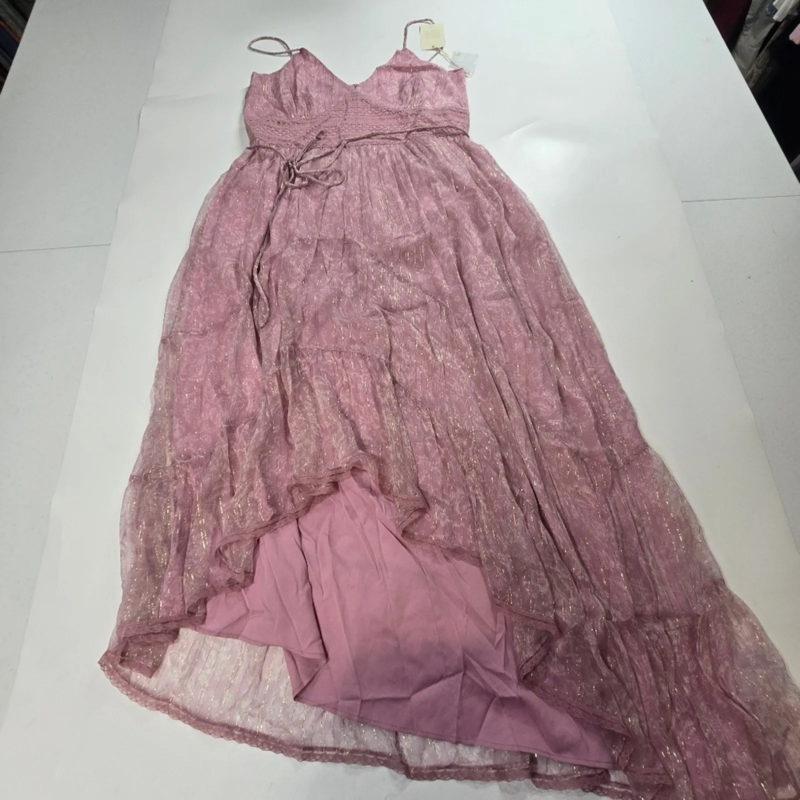 Tularosa Brooks Dress in Lilac Toile Floral XL - Image 3