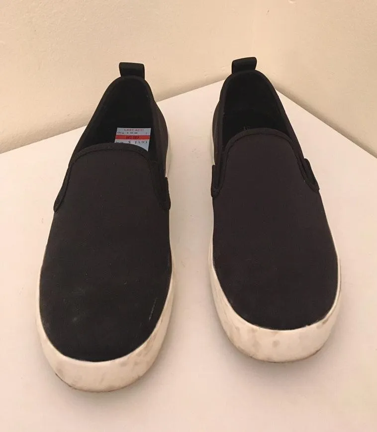 Call It Spring Black Canvas Loafers - Image 2