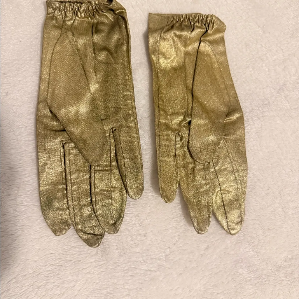 Shimmering Gold Women's Gloves - Image 2