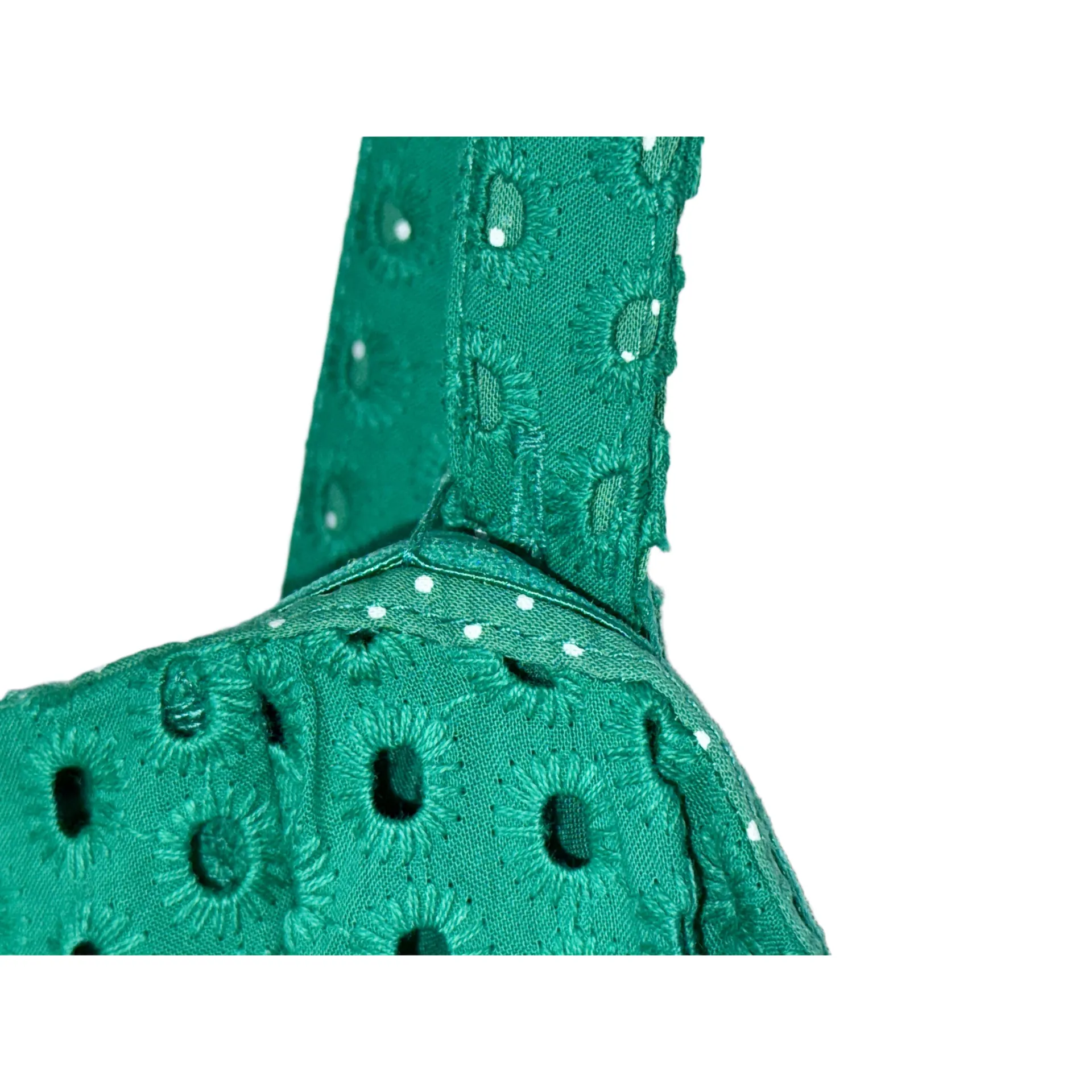 NWT Anthropology Maeve Green Cotton Ruffle Long Sleeveless Maxi Dress Size 0 - Image 5