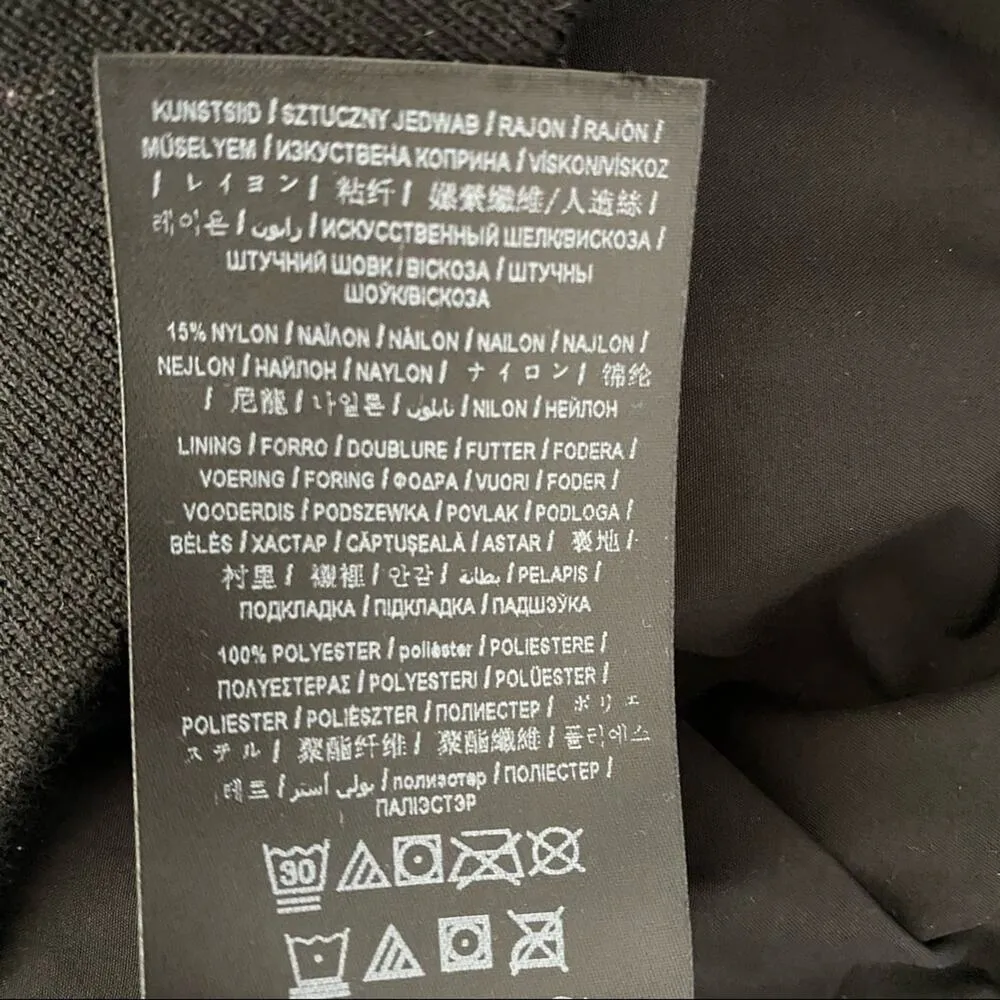 Guess Jeans Biella Ruffled Black Bomber Jacket - Image 9