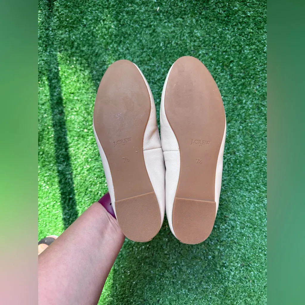 J. Crew Women's Light Beige Ballet Flats Size 7.5 - Image 7