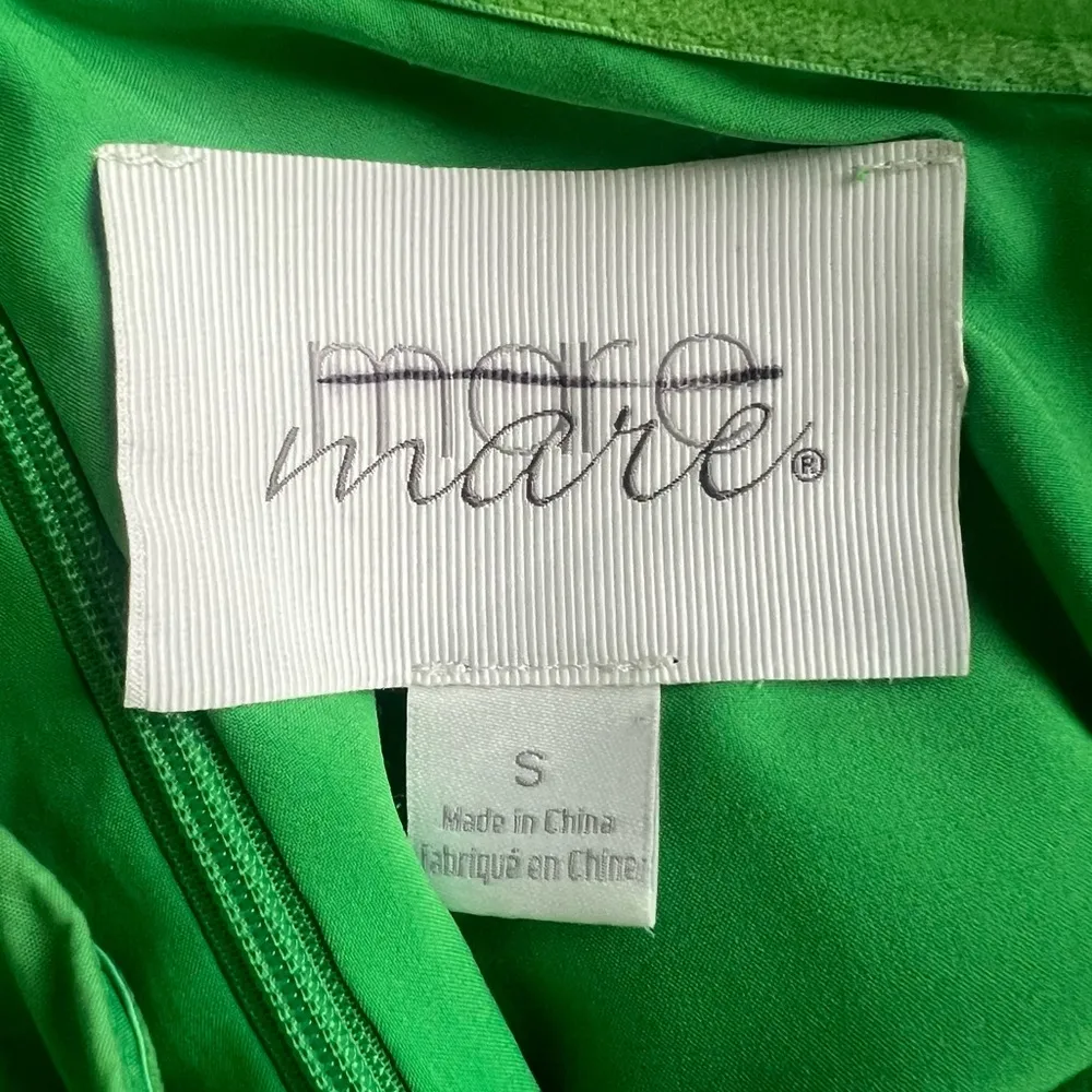 Mare Mare X Free People Carlie Tunic Puff Sleeve Asymmetric Green Mini Dress S - Image 5