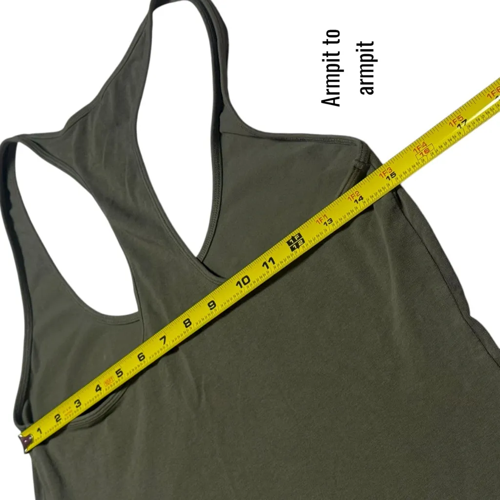 Skims Olive Green Racerback Lounge Tank Comfort Athleisure Stretch XL - Image 10
