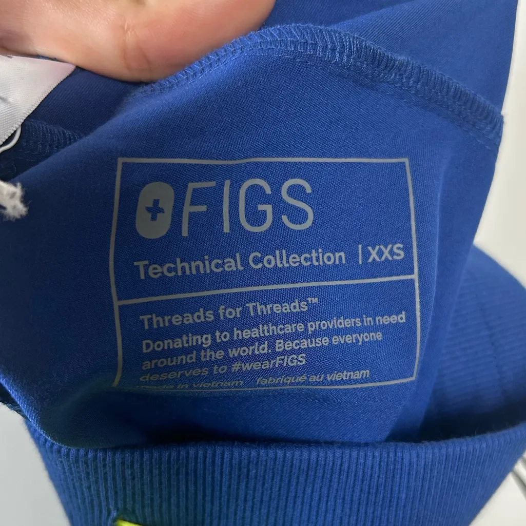 Figs Figs Boston Slim Jogger Scrub Pants in Electric Blue Size XX-Small NWT - Image 5