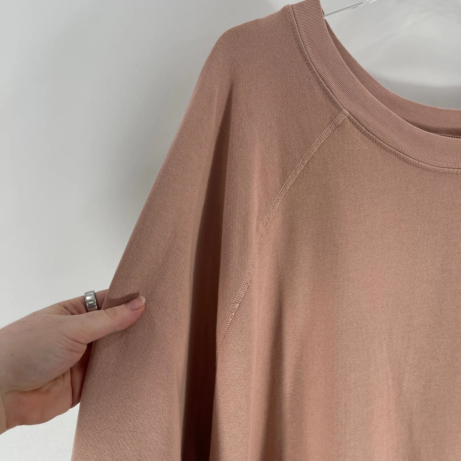 Mate The Label Size 3X Rose Pink Organic Terry Sweatshirt New With Tags - Image 7