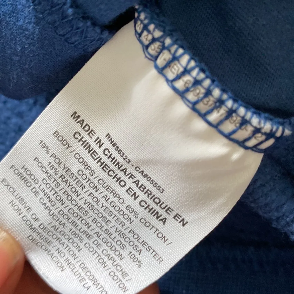 Nike Hoodie SIZE M Blue Pullover Sweatshirt Swoosh Logo Comfy Fit - Image 5