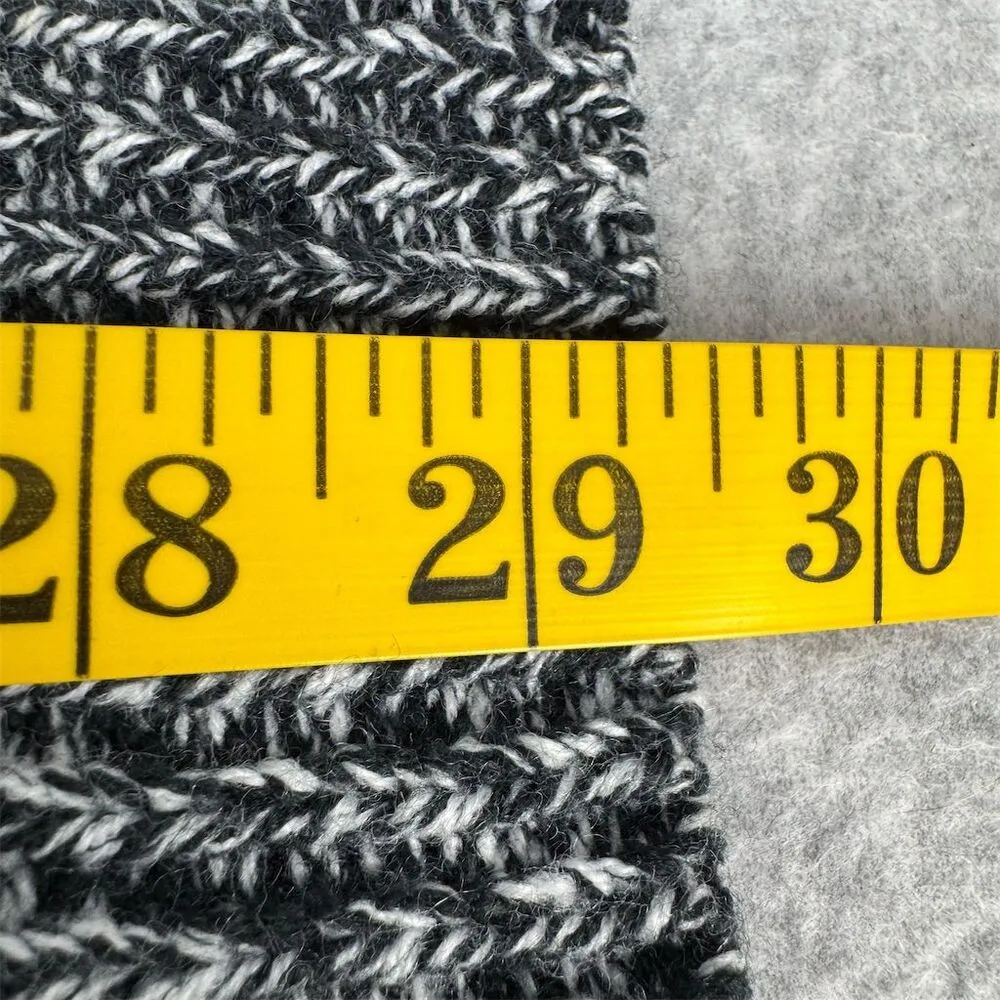 Woman Within Plus Size 14/16 Marled Zip-Front Cable Knit Cardigan Sweater - Image 9