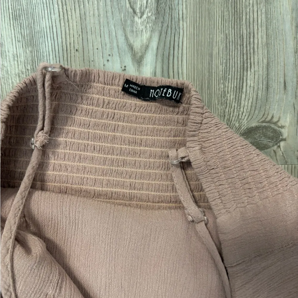 Notebook lightweight mauve jumper with smocked back, adjustable straps Pink Size M - Image 4