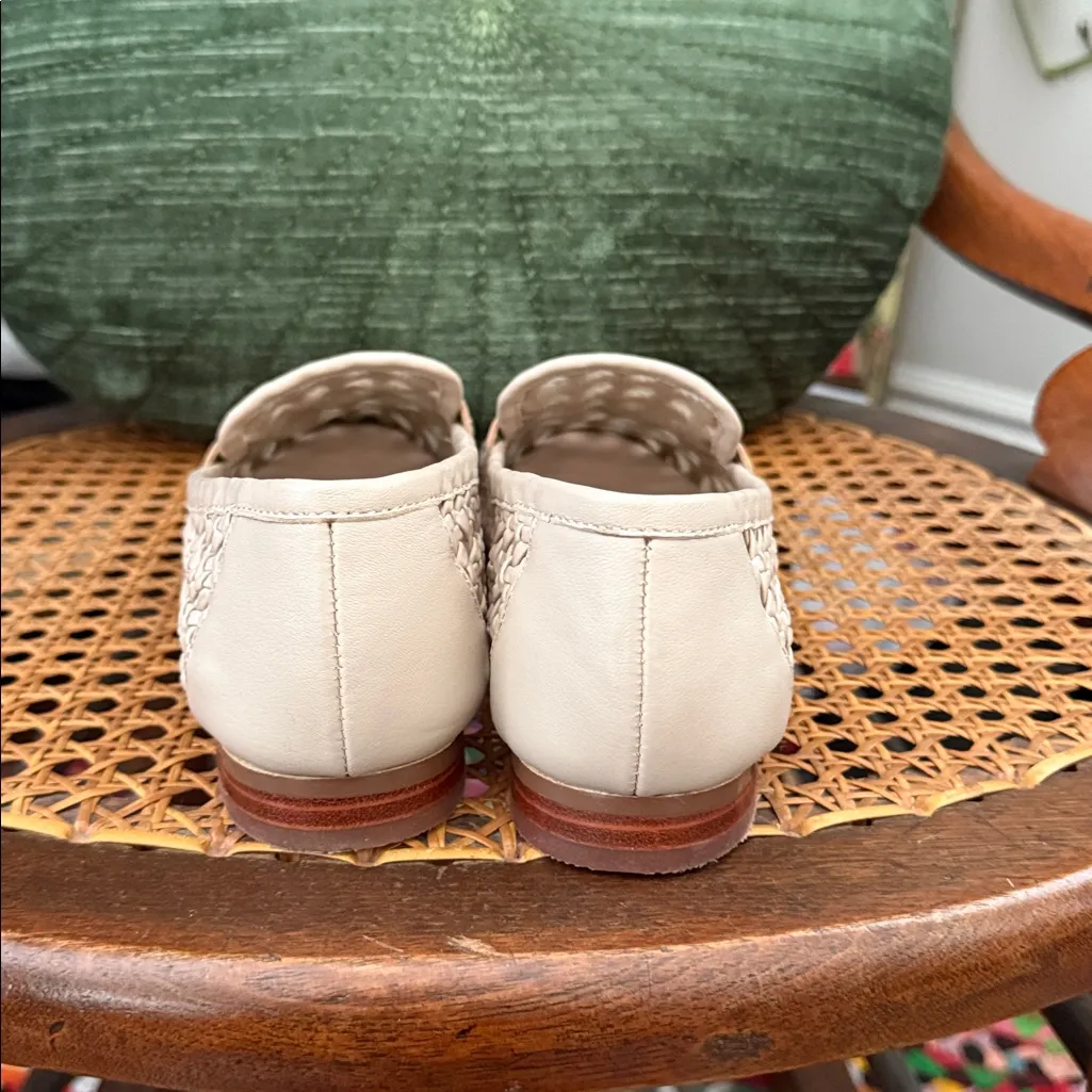 Talbots Katelyn Tan Rattan Faux Leather Woven Loafer Shoes - Image 4