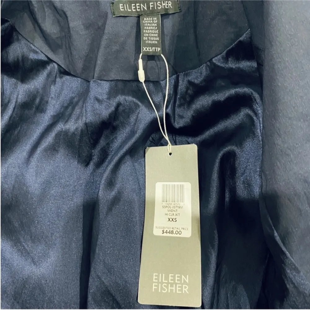 Eileen Fisher high collar flare hem jacket NWT - Image 9