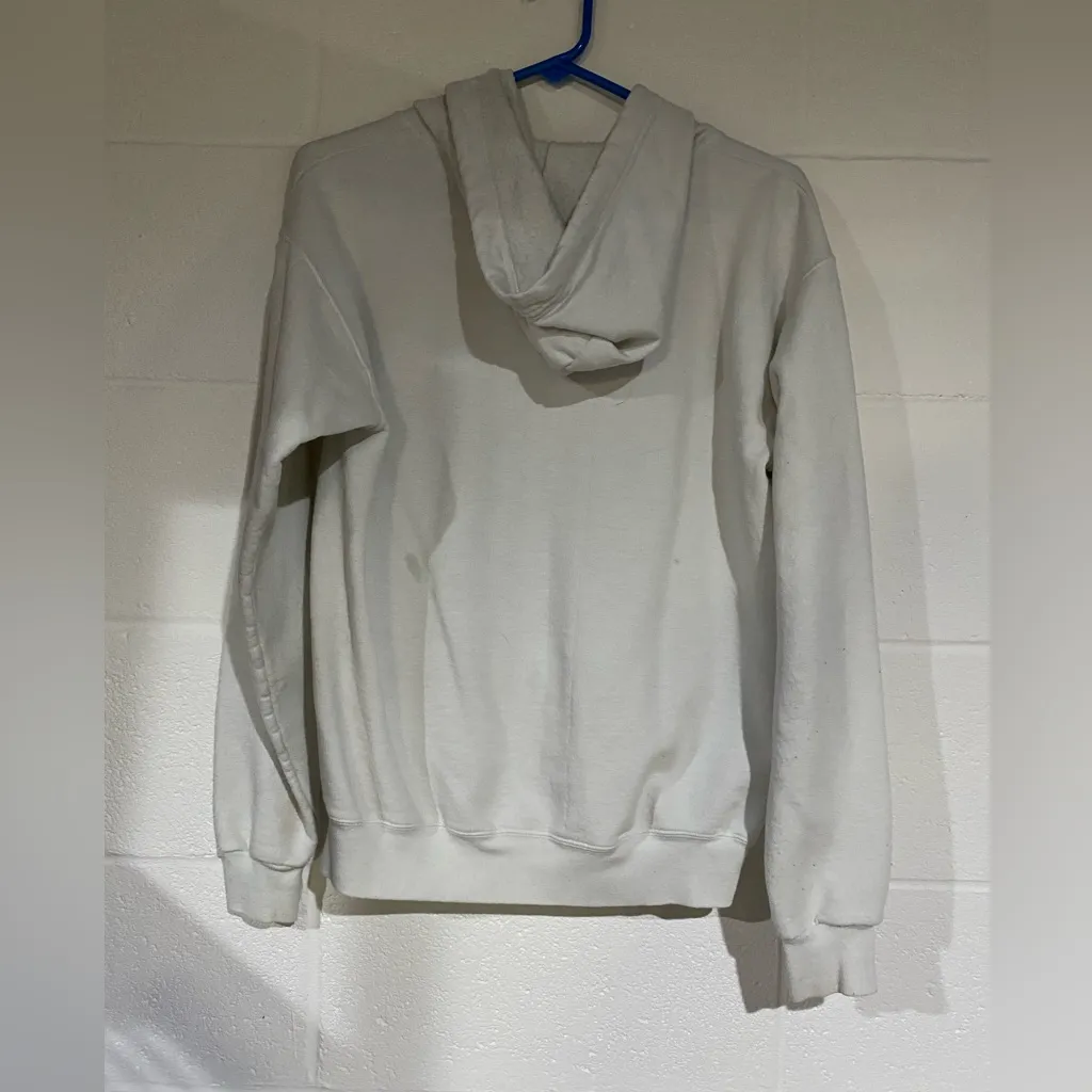 Hanes white hoodie small - Image 3