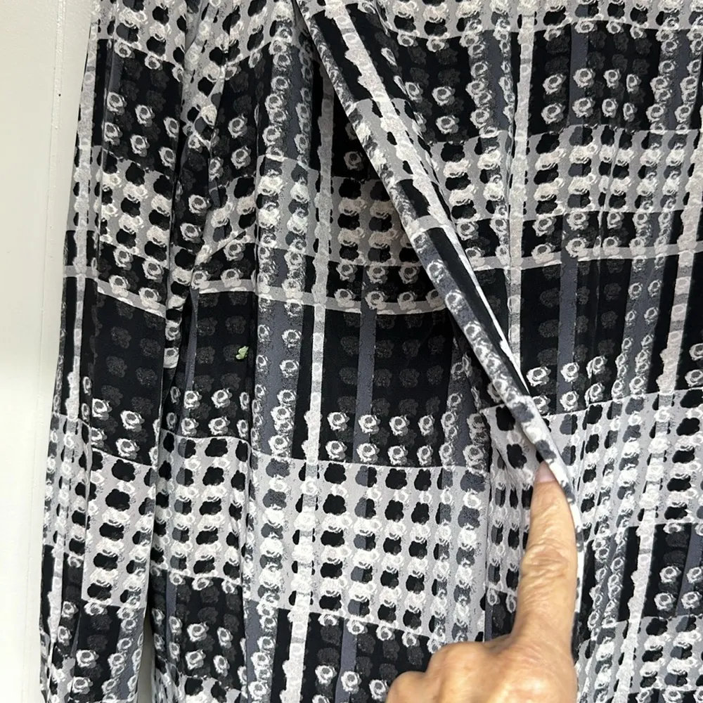 NWT Thakoon Design Nation Womens L Carnaby Street Dotted Shift Dress Black Gray Size L - Image 4