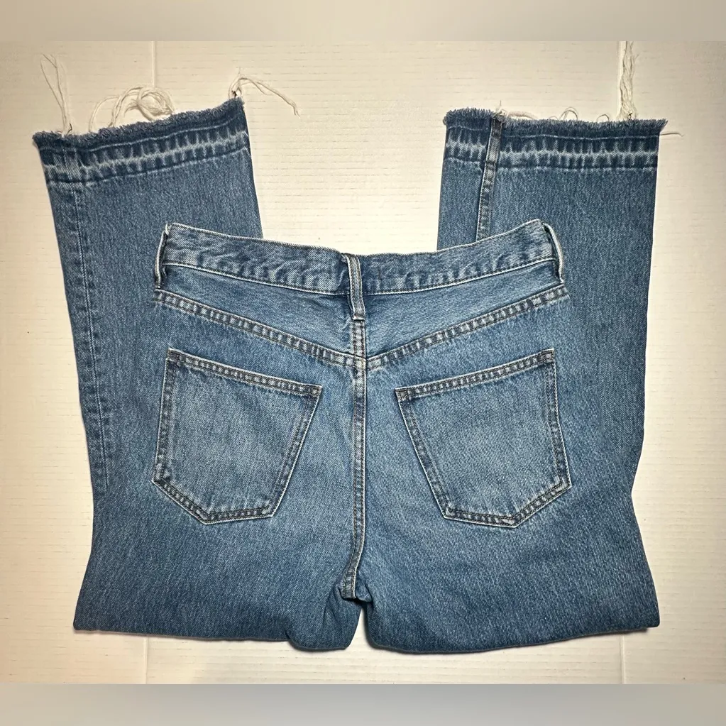 Anthropologie Free People Wide Leg Jeans 28 Women 100%‎ Cotton High Rise Frayed - Image 7