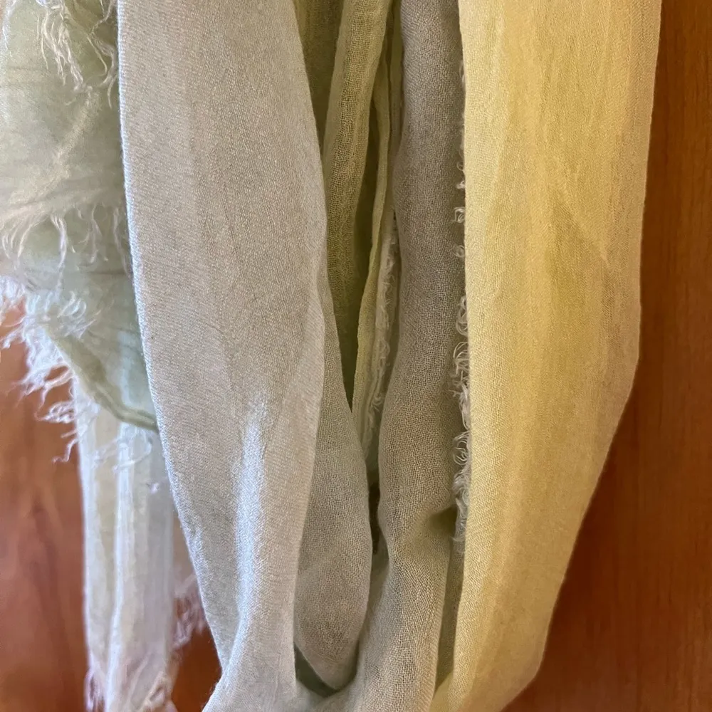 EILEEN FISHER Hand Dyed Modal Silk Scarf Muted Colors NWT One Size MSRP $148 - Image 4