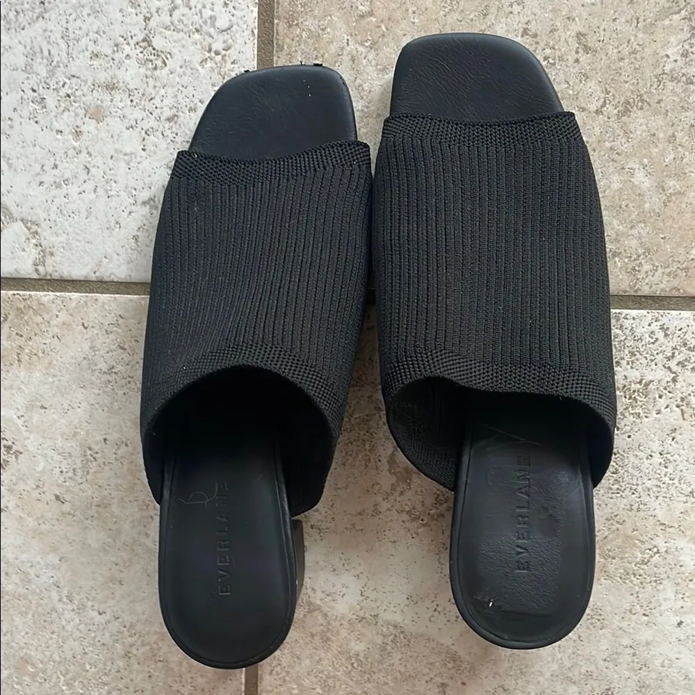 Everlane The Glove Mule in ReKnit Black - Image 4