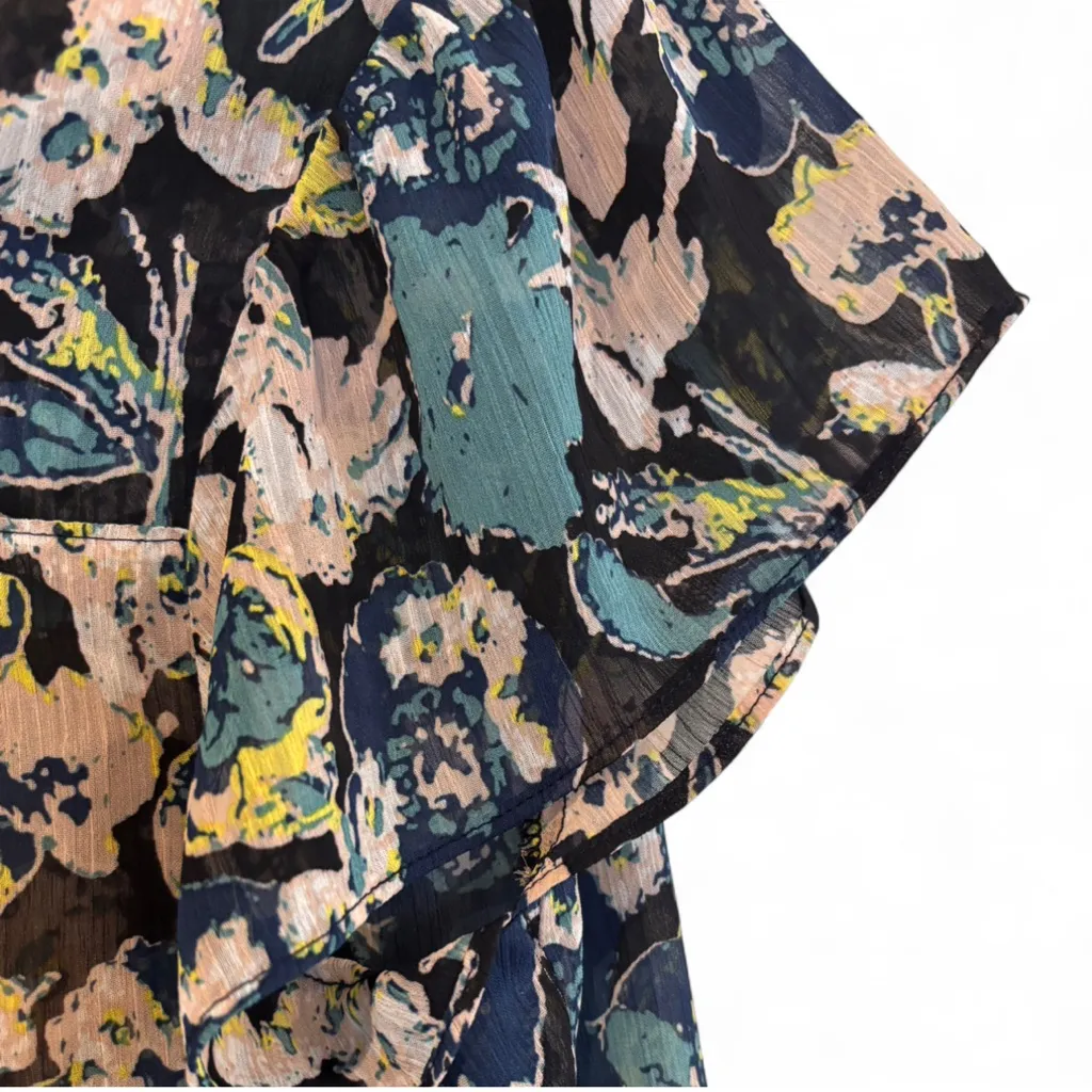 Fun 2 Fun Size S Sheer Floral V - Image 3