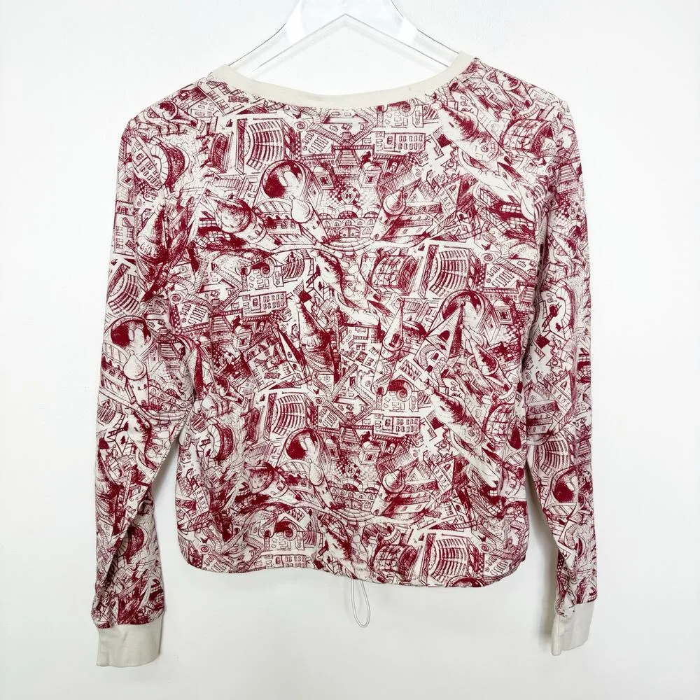 Harry Potter Hogwarts Sketch Cinched Waist Girls Sweatshirt S - Image 6