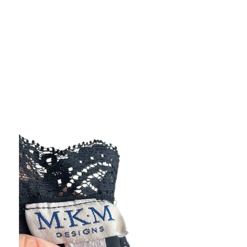 MKM Designs Women’s Babydoll Tank Top Black Lace Y2K Witchy Goth Sleeveless - Image 6