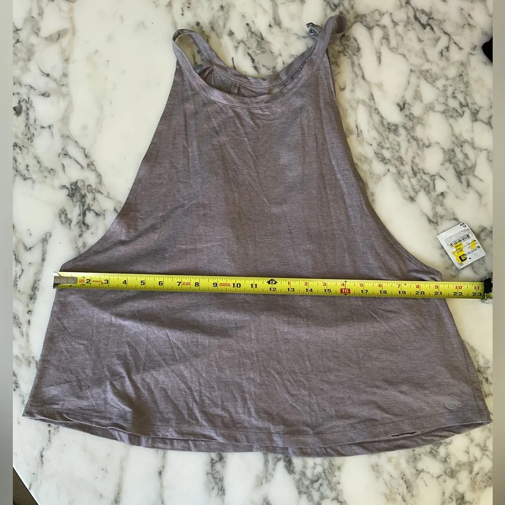NWT Max Studio Lilac Purple Metallic Performance Women Tank Top & Sports Bra XL - Image 3