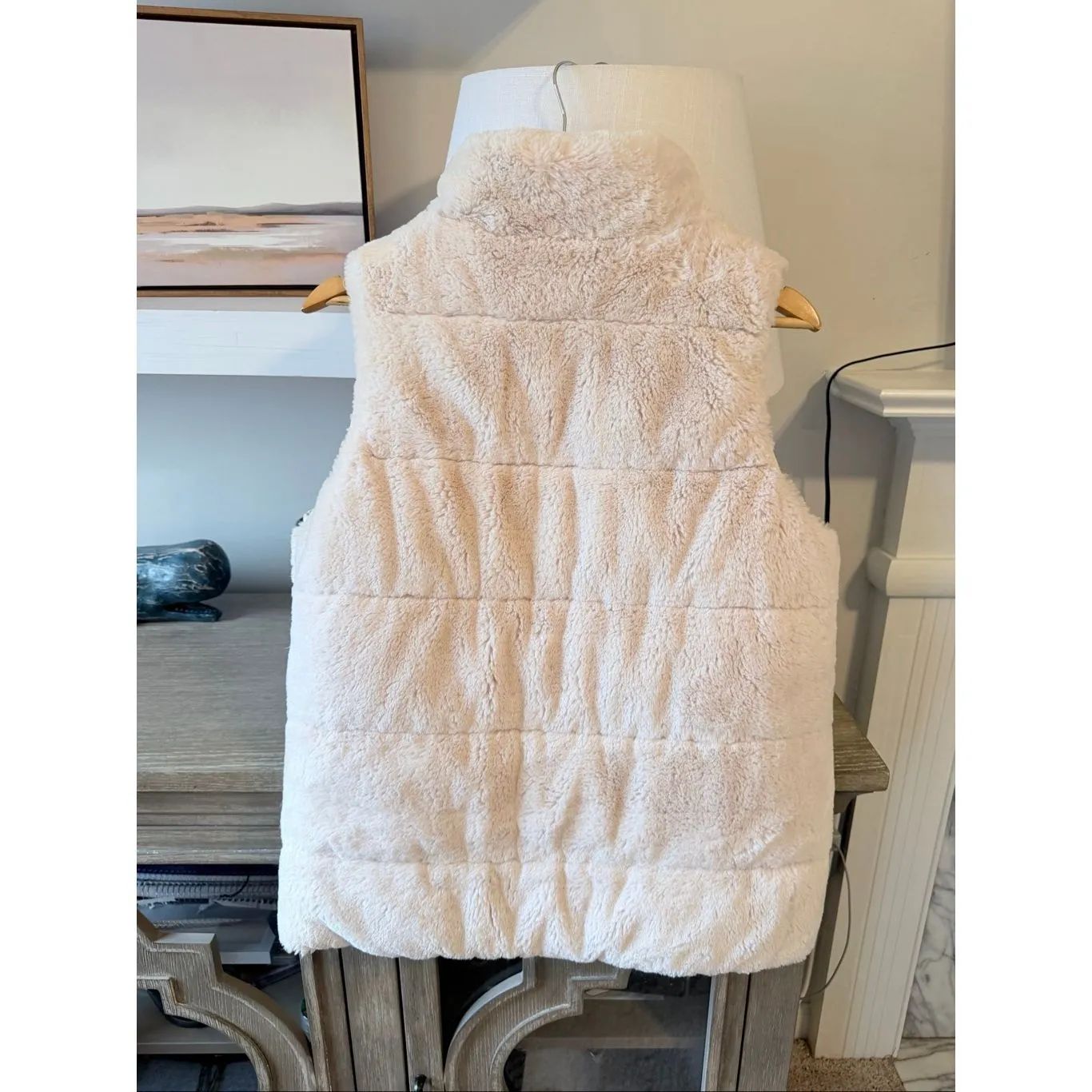 NWOT PJ Salvage Women's Loungewear Cozy Cuddlers Vest Size Medium White - Image 5