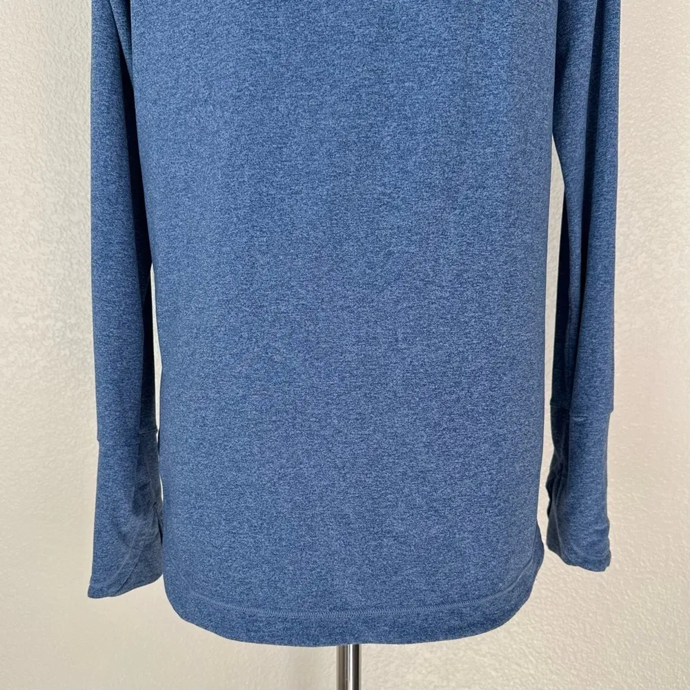 Athleta Uptempo Blue Pullover Hoodie Women's Sweatshirt, Sz Small - Image 10