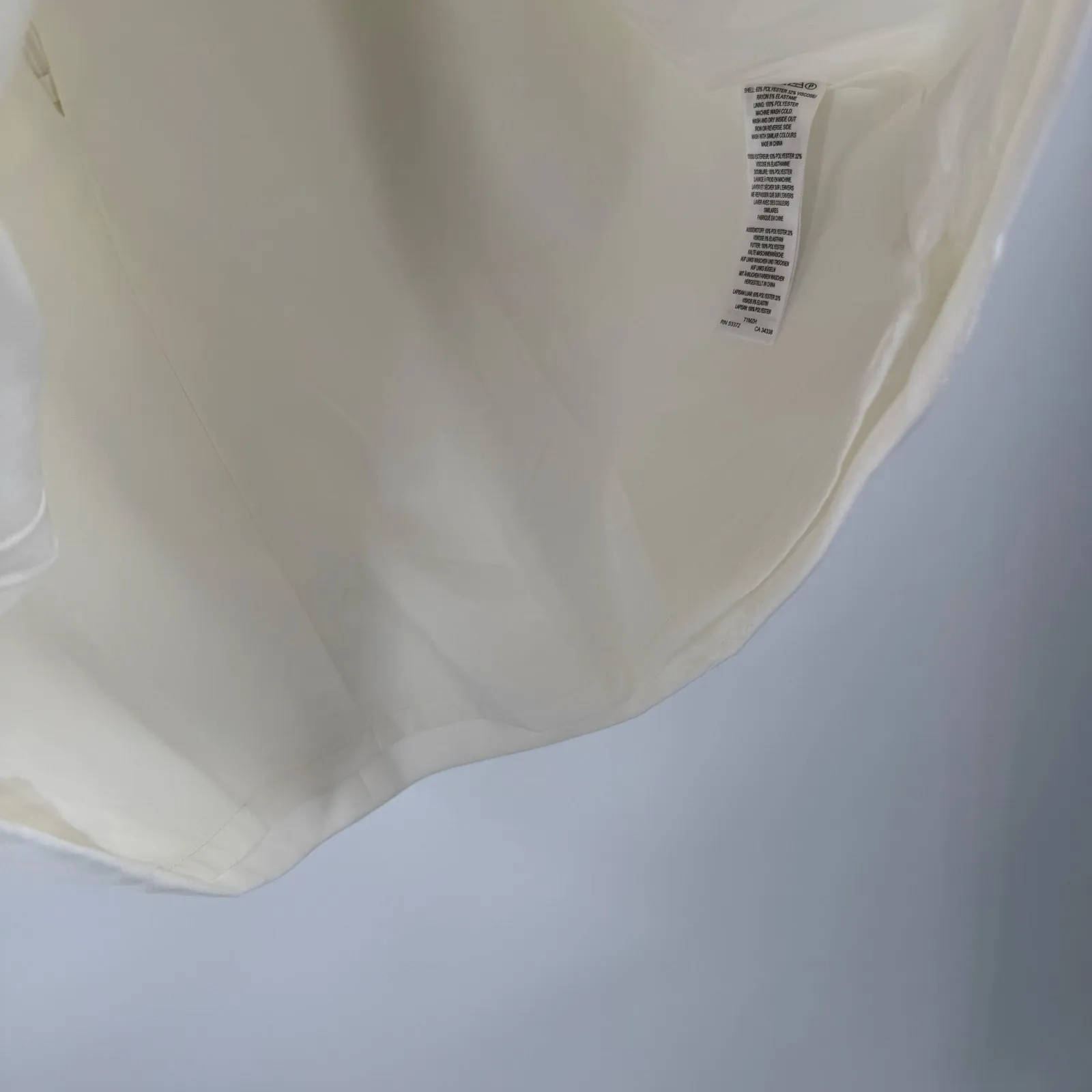 FRENCH CONNECTION Chelsea Dress SZ 2 Summer White NWT Whisper Square Neck Ruffle - Image 11