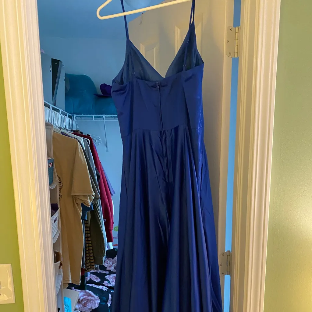 royal blue prom dress - Image 3