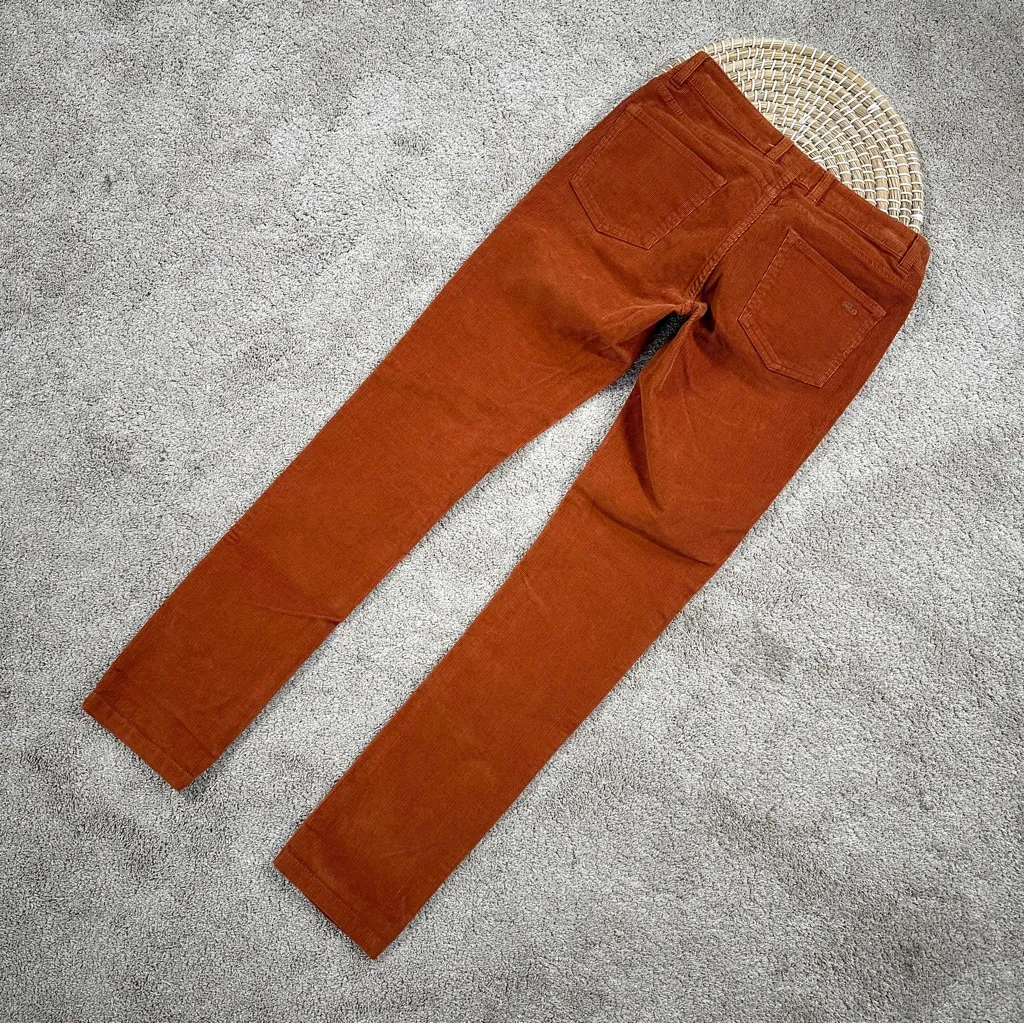 Stio Women’s Organic Cotton Rivet Corduroy Pants Mid Rise Outdoor in Mustang 4R Orange Size undefined - Image 9