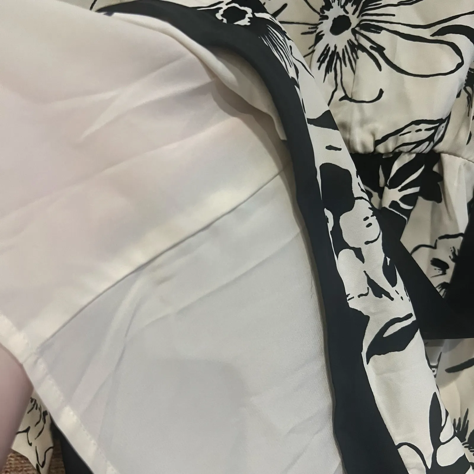 Abercrombie & Fitch Floral Hawaiian Wrap Dress Mini Robe Medium Petite Hawaiian - Image 3