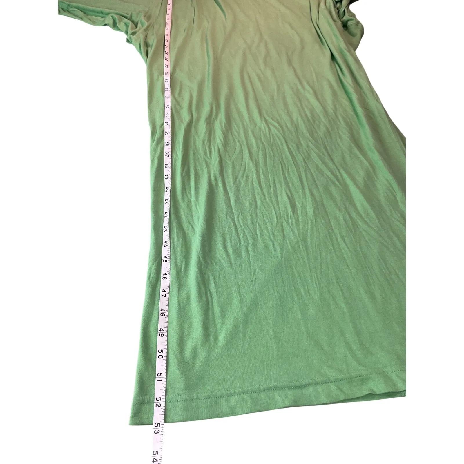 Free People  Beach Green Long Sleeve Oversized Maxi Dress XS - Image 5