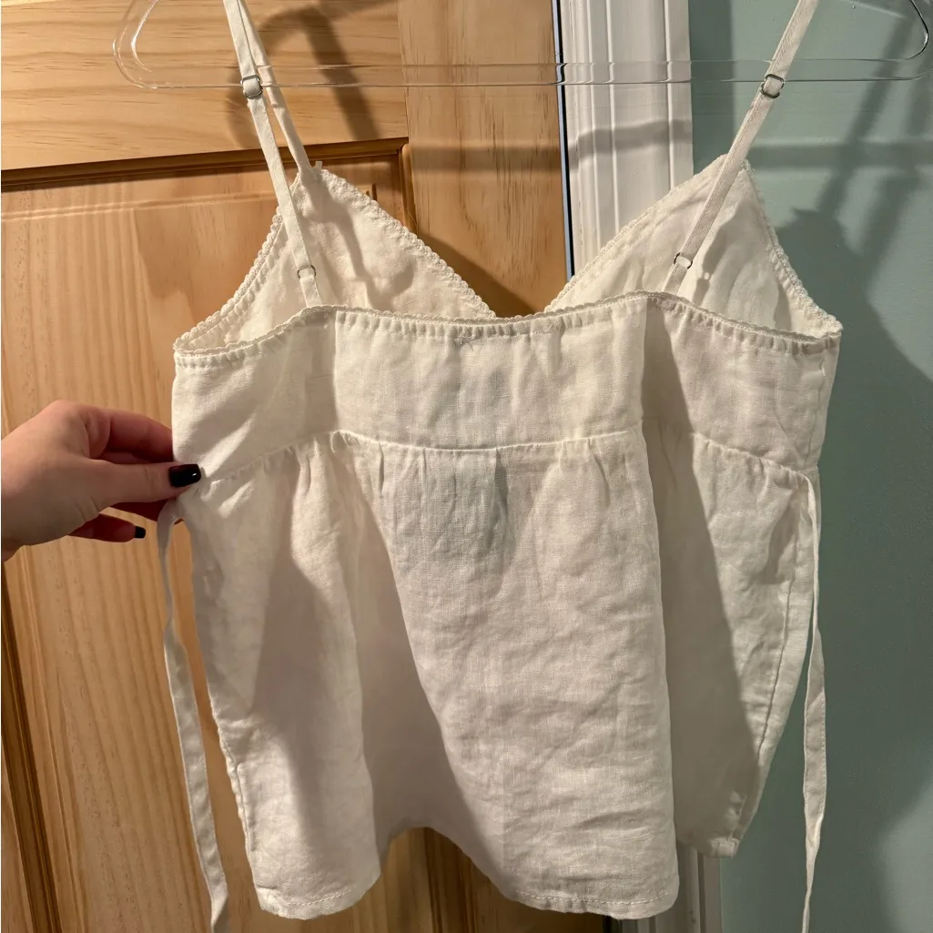 Brandy Melville Linen Babydoll Tank - Image 4