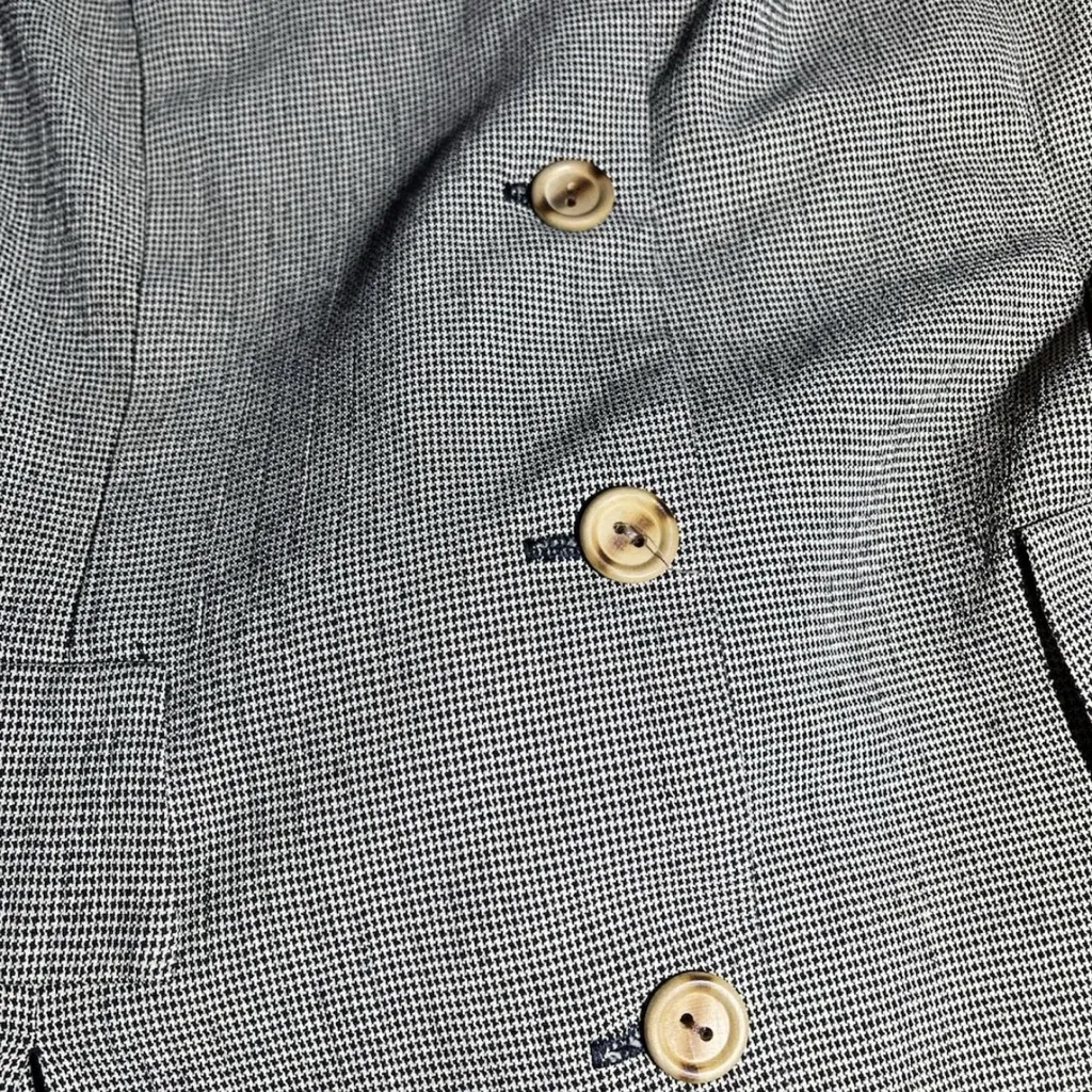 Virgo II Pant Suit Set Brown Heathered Rayon Sapporo Sz M Vintage Size M - Image 9