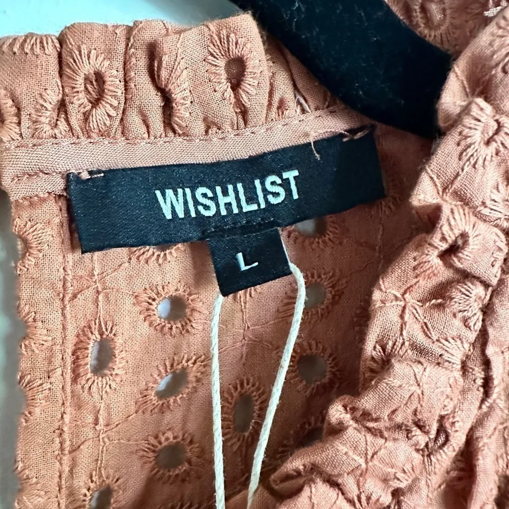 Wishlist The Zion Eyelet Dress in Sienna Roolee size large NWT - Image 4