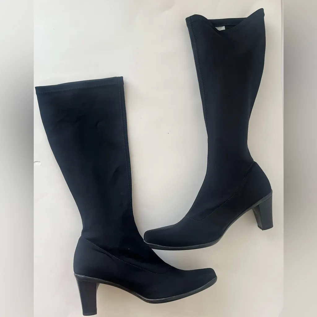 La Canadienne Dali tall pull on waterproof Boots black 11 - Image 3