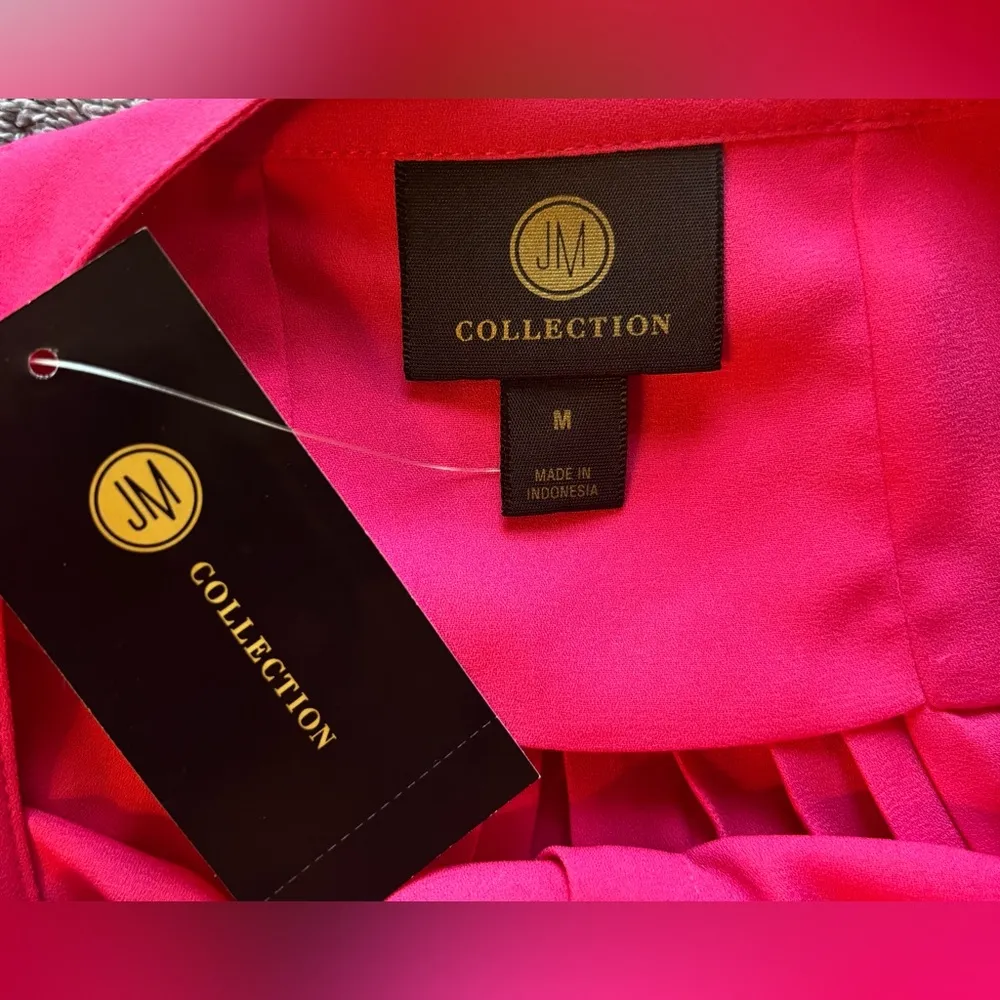 NWT JM Collection Pleated Back Blouse - Image 7