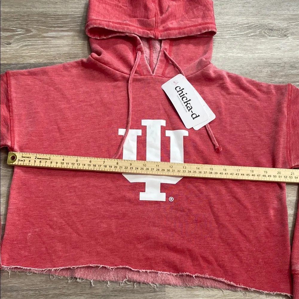 Chicked Red Hoodie with White Logo - Image 3